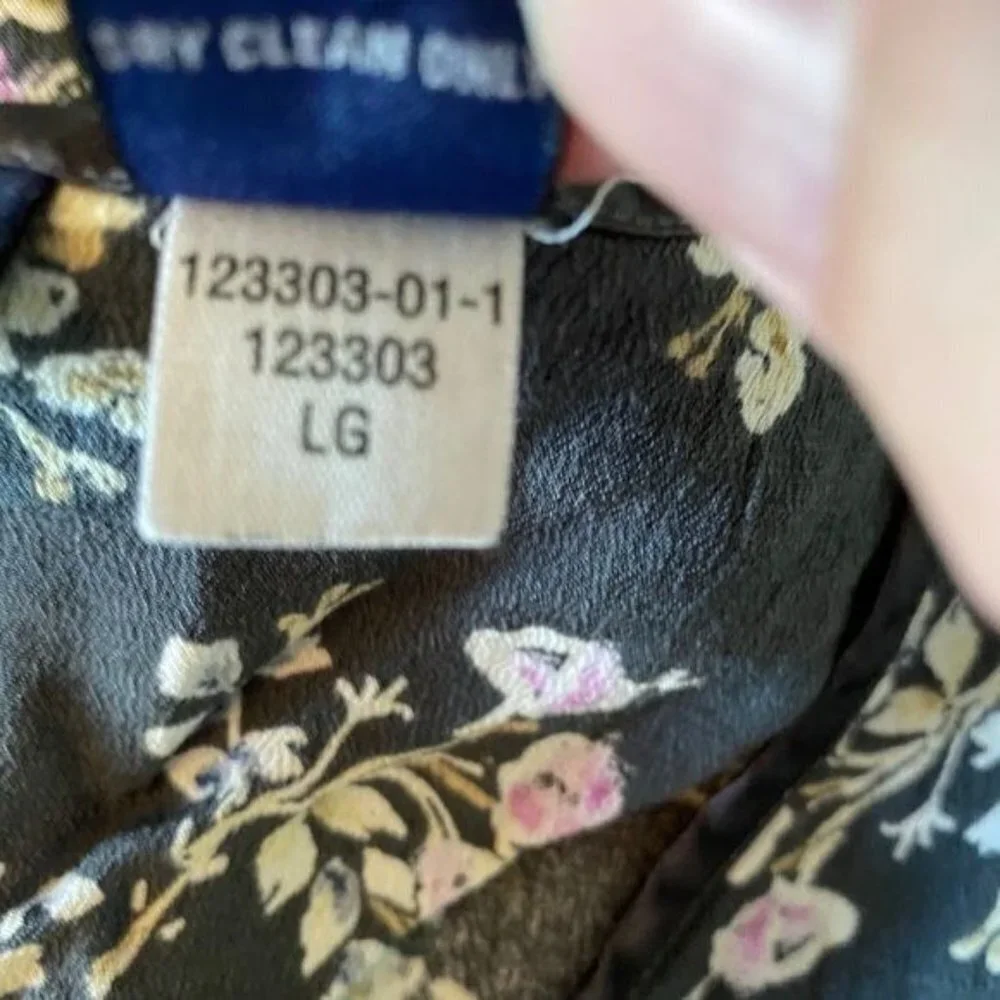 GAP Sleeveless Dress Grey with Flowers Girl's Size Large